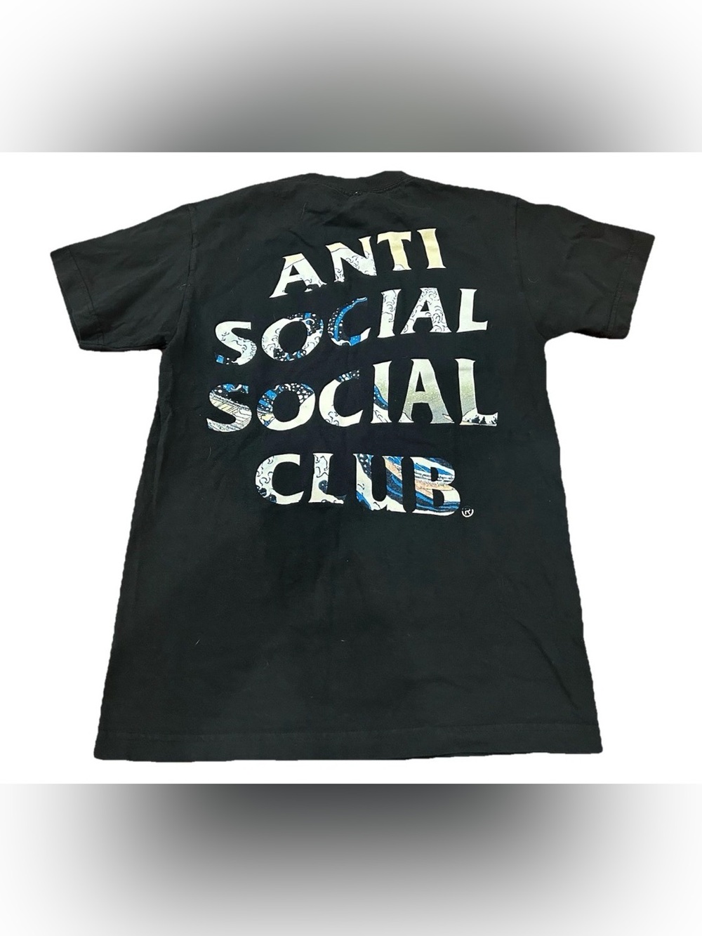 Anti Social Social Club ASSC Great Wave Black T-Shirt‎ Small Made in USA Shirt
